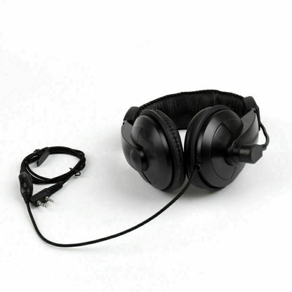 1x Heavy Duty Overhead Headset Boom Mic PTT For Kenwood Puxing Baofeng Radio