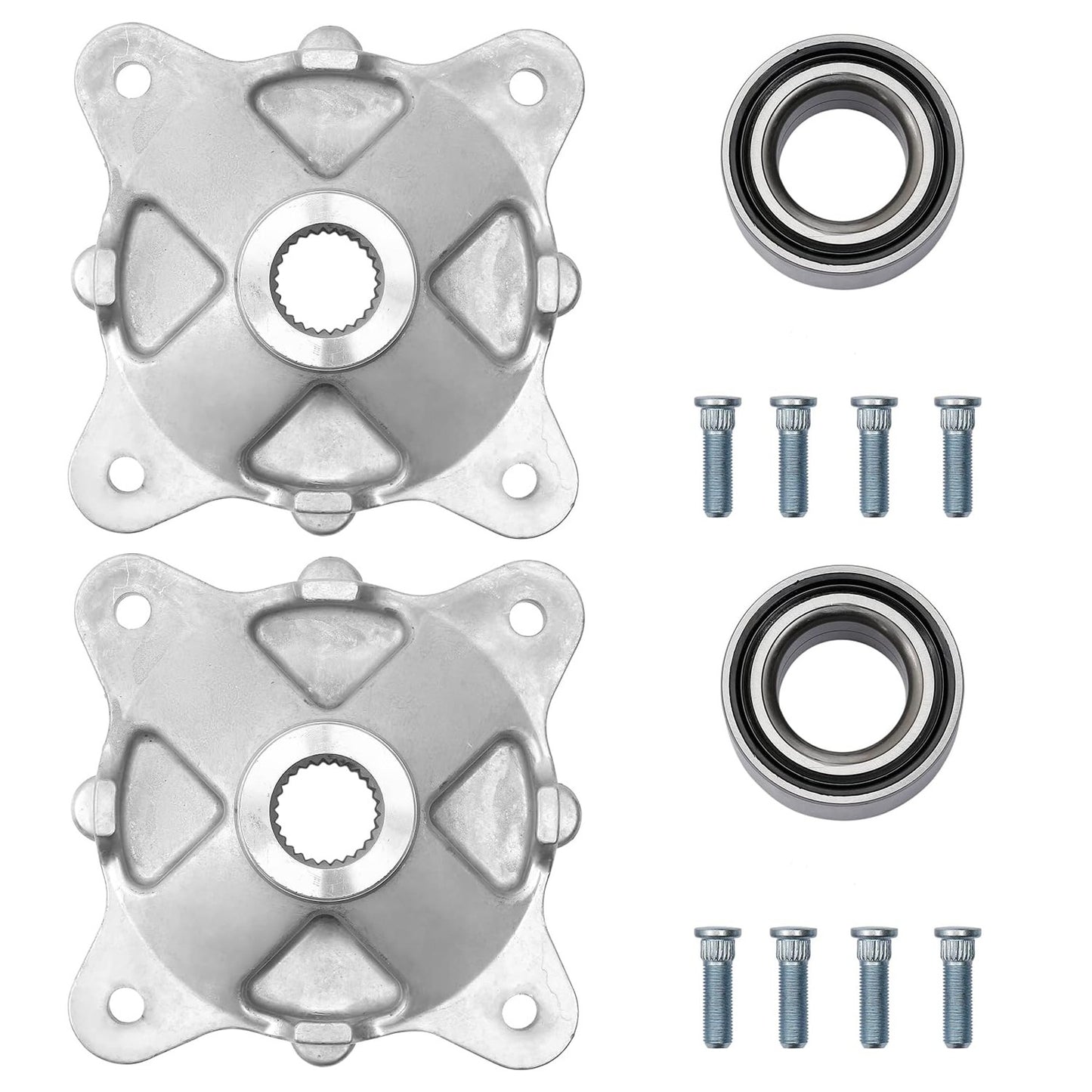 Rear Wheel Hub & Bearing & Studs Kit for Polaris Ranger 800 700 570 500 450 400