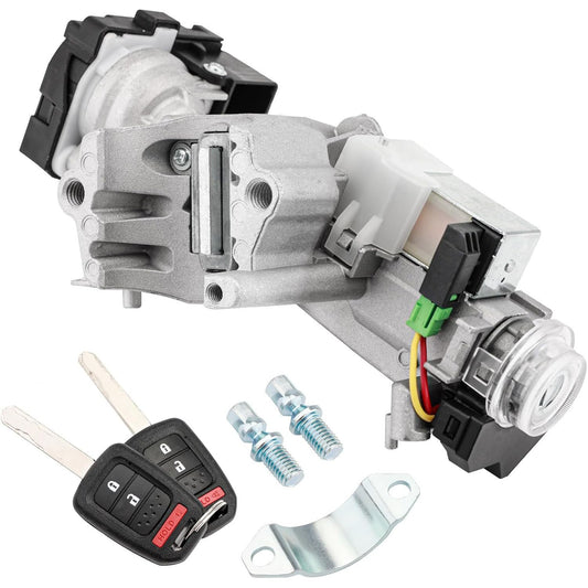 Solid Spare Ignition Switch Lock Cylinder w/ Remote Keys For 13-17 Honda Accord 39730-T2A-A0