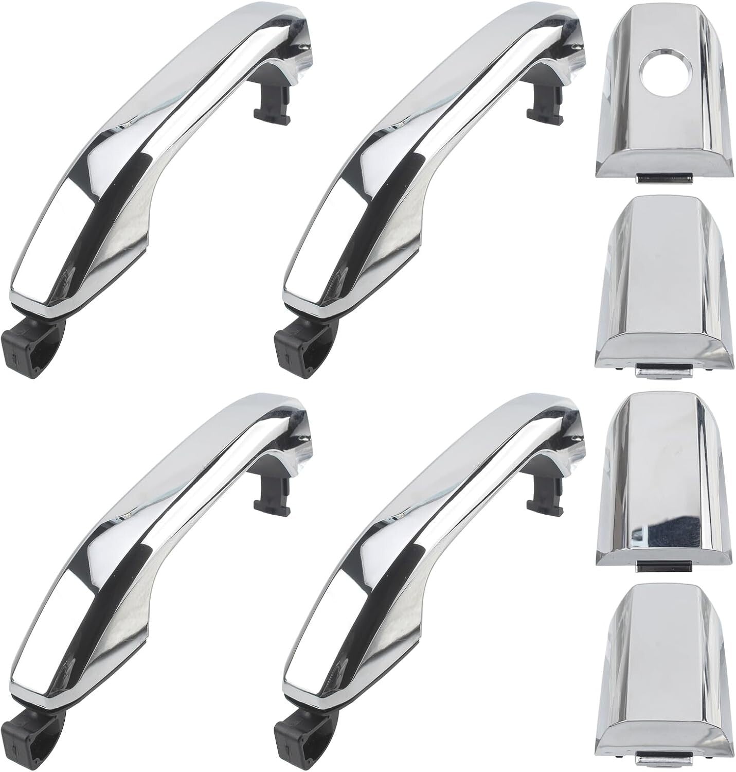 Fit For Chevrolet Silverado 1500 Exterior Door Handle 2014-2017 Set of 4 Chrome