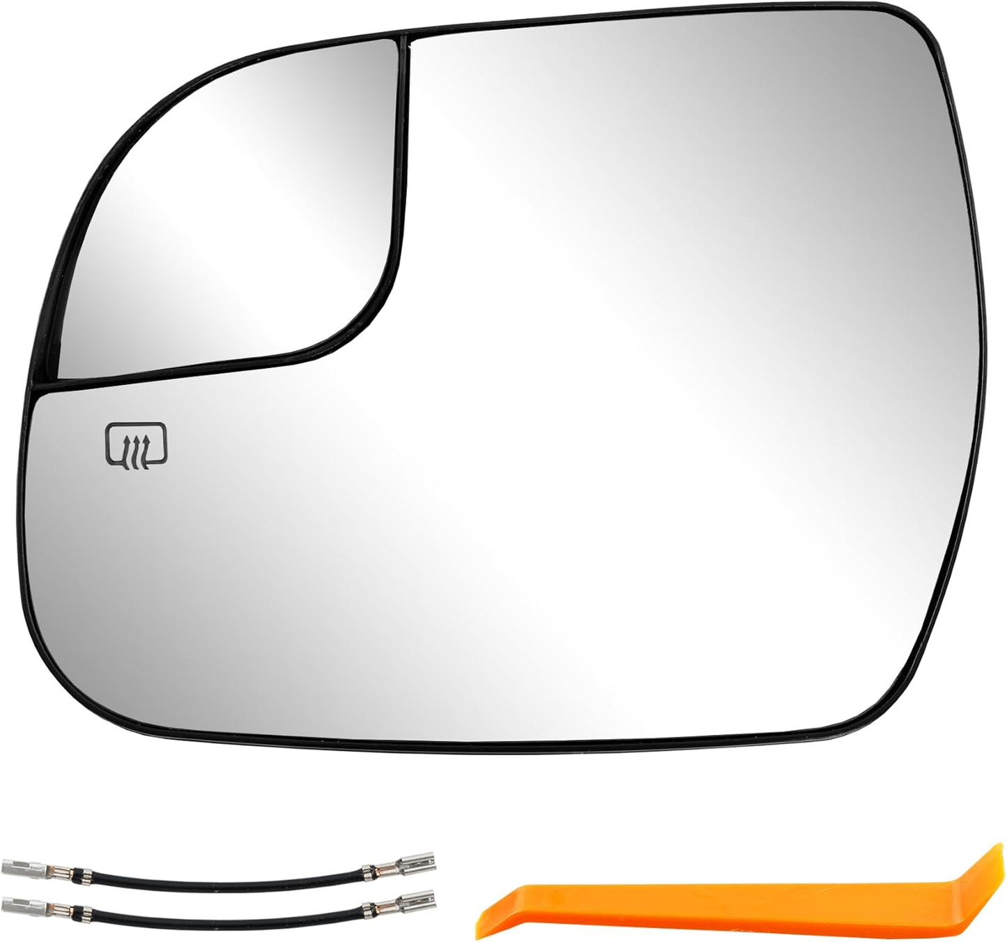 Left Driver Side Convex Mirror Glass w/ Power Heated For 2014-2020 Toyota Sienna