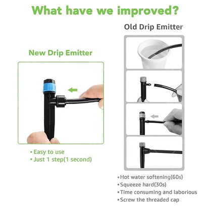 30Pcs 360?? Adjustable Water Flow Irrigation Drippers Stake Emitter Drip System