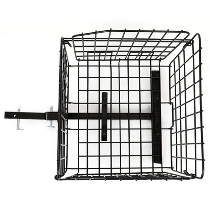 Solid Spare Folding Rear Basket Accessory For Most Mobility Scooters Sturdy Steel Black