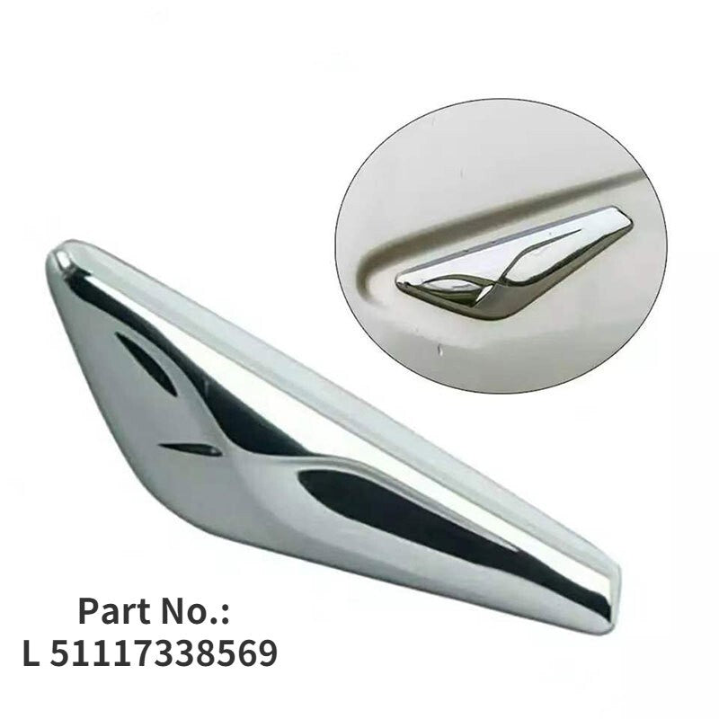 Left Driver Side Fender Chrome Emblem Moulding For BMW X3 F25 X4 F26 2015-2017