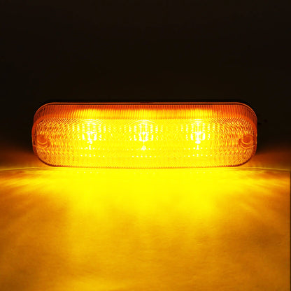 Solid Spare 2pcs LED Amber Flashing Cab Lights Headlight #AR60250 For John Deere Tractor
