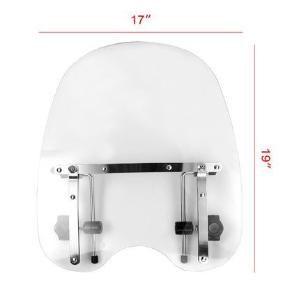 Windshield Windscreen fit for Suzuki cruisers (metric) with 7/8"-1" handlebar