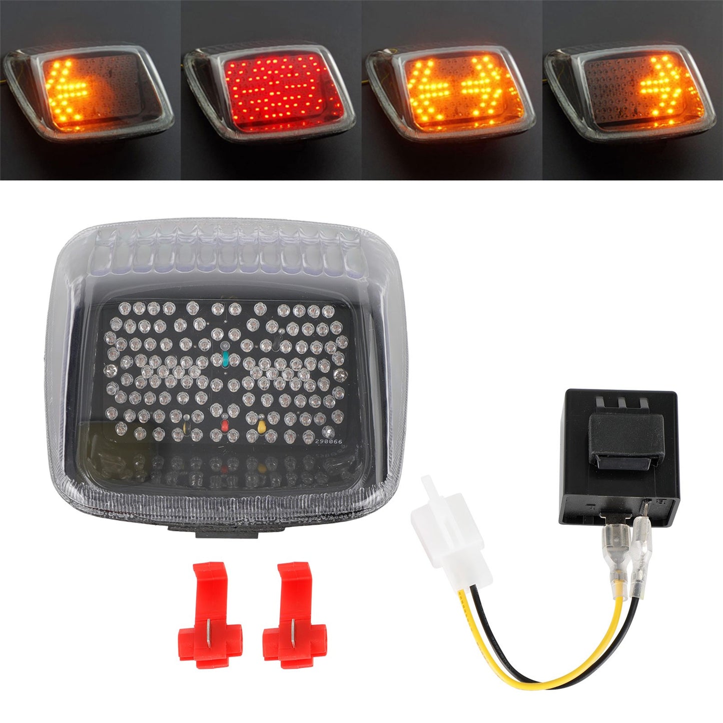 Taillight + Turn Signals for V-ROD Night Rod Street Rod 2002-2011 Clear E