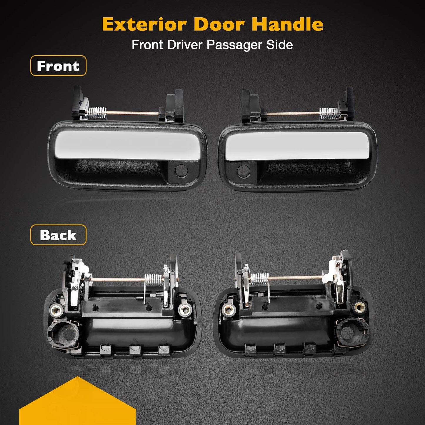6922089111 Outside Exterior Door Handle Kit Fit 1989-1995 Toyota Pickup 4Runner