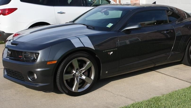 4" Dual Fender Stripe Hash Mark Stripe Decal Graphic Kit For Chevy Camaro