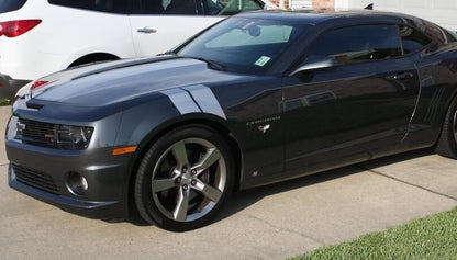 4" Dual Fender Stripe Hash Mark Stripe Decal Graphic Kit For Chevy Camaro