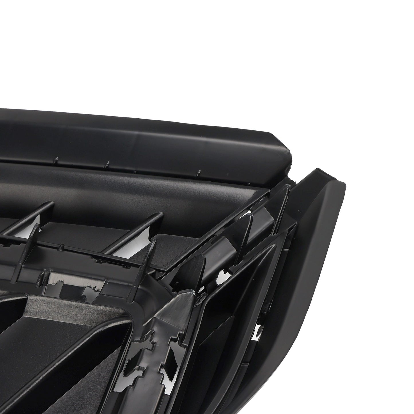 2PCS Gloss Black Front Bumper Grille Cover Fit Audi Q3 S-Line 2019-2022
