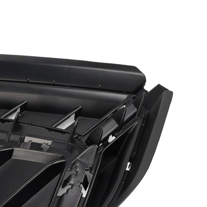 2PCS Gloss Black Front Bumper Grille Cover Fit Audi Q3 S-Line 2019-2022