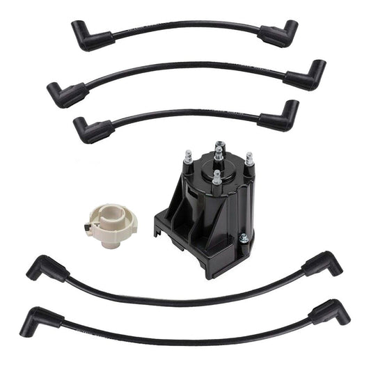 Solid Spare Spark Plug Wires Distributor Cap Rotor For MerCruiser 3.0L 84-816761Q14 811635Q2