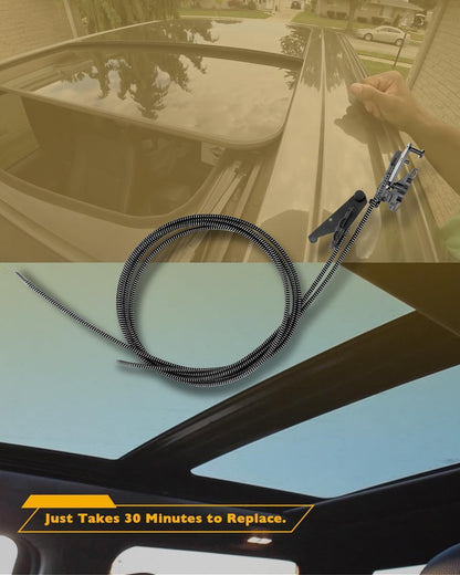 Crew Cab Sunroof Glass Cable For 15-20 Ford F-150 F-250 F-150 F-350 FL3Z16502C22