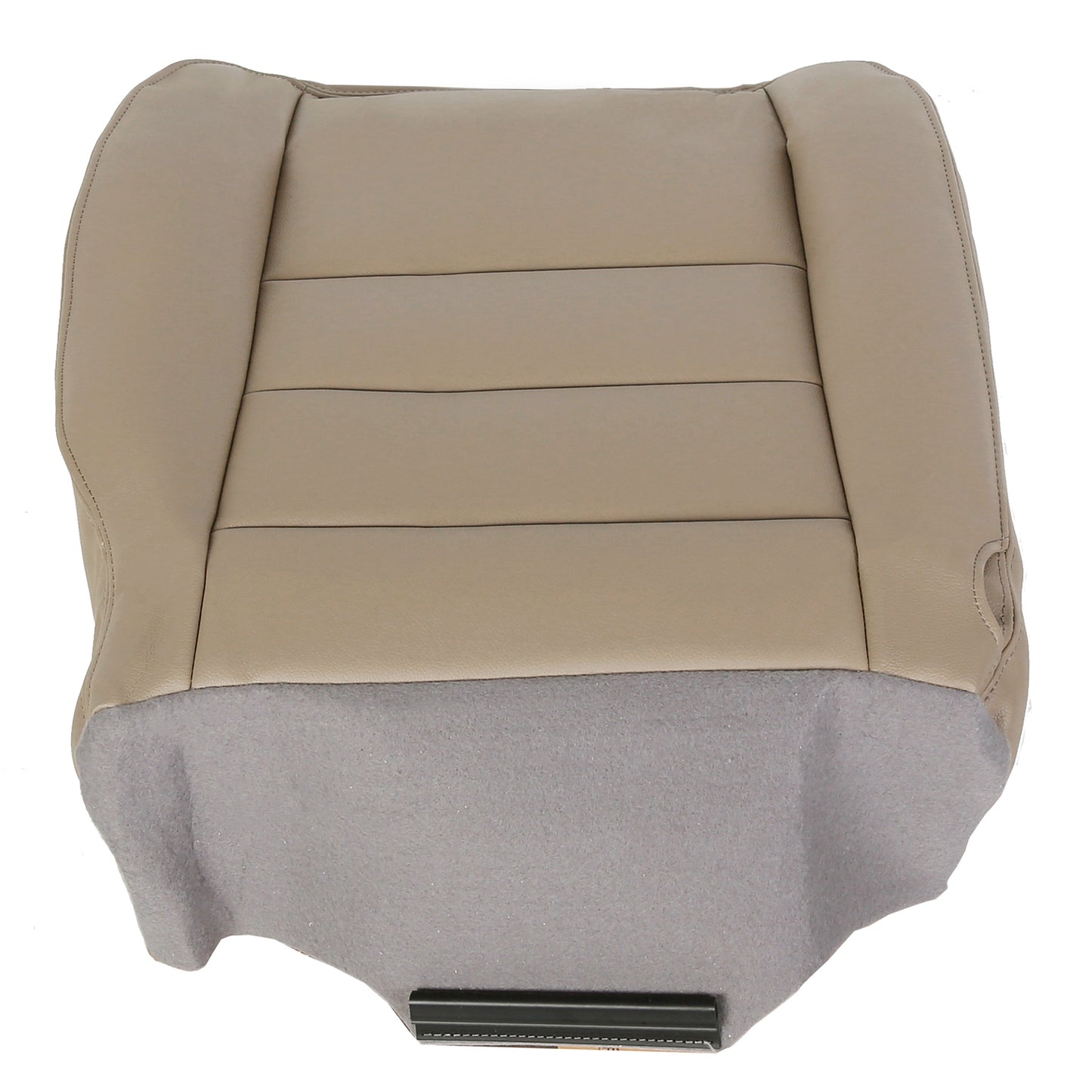 Solid Spare For Ford F250 F350 Super Duty 2002-07 Left/Driver Bottom Leather Seat Cover TAN
