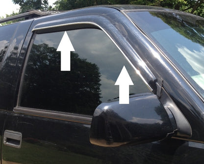 CHROME WINDOW VISOR TRIM MOLDING ACCESSORY - FITS ANY 4 DOOR MODELS  W/ VISORS