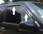 CHROME WINDOW VISOR TRIM MOLDING ACCESSORY - FITS ANY 4 DOOR MODELS  W/ VISORS