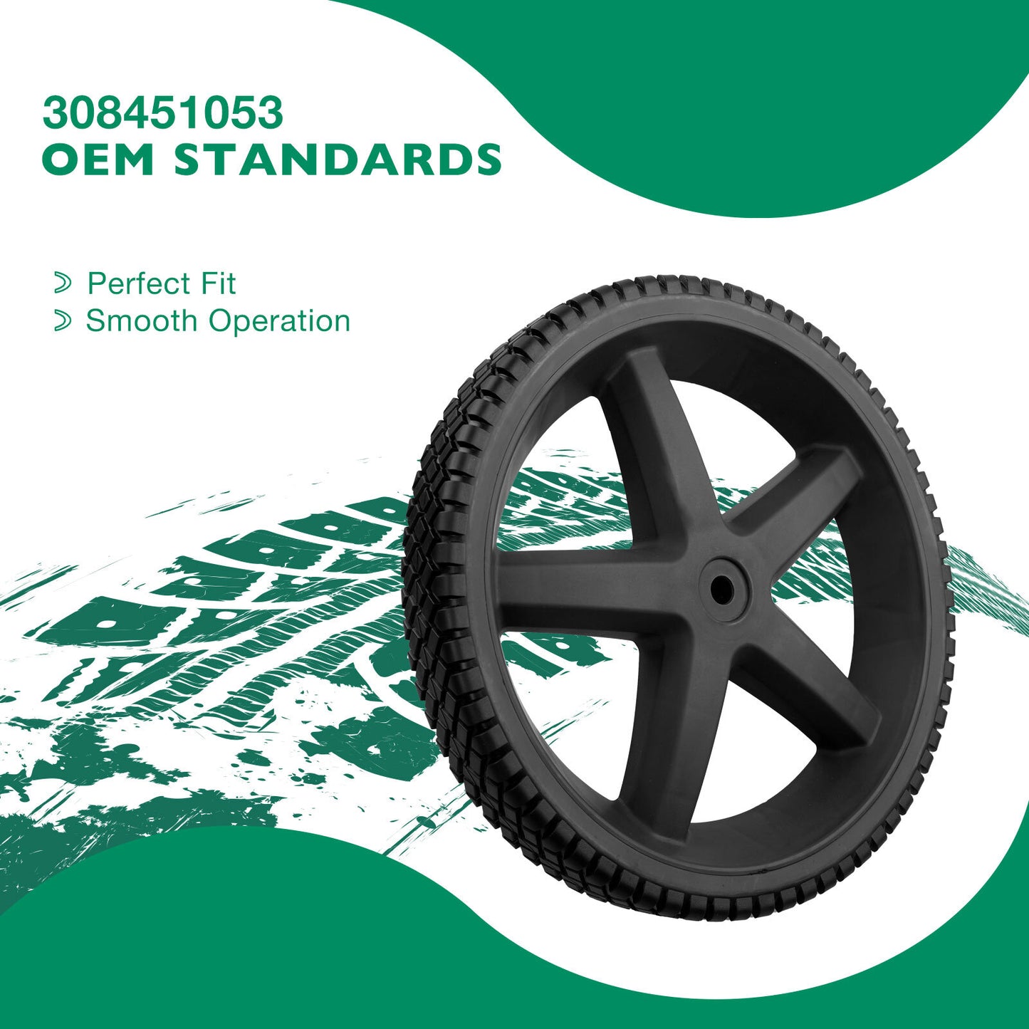 2 Pack 12" x 1.75" 1/2-Hub Pressure Washer Wheels For Homelite Ryobi RY80940B