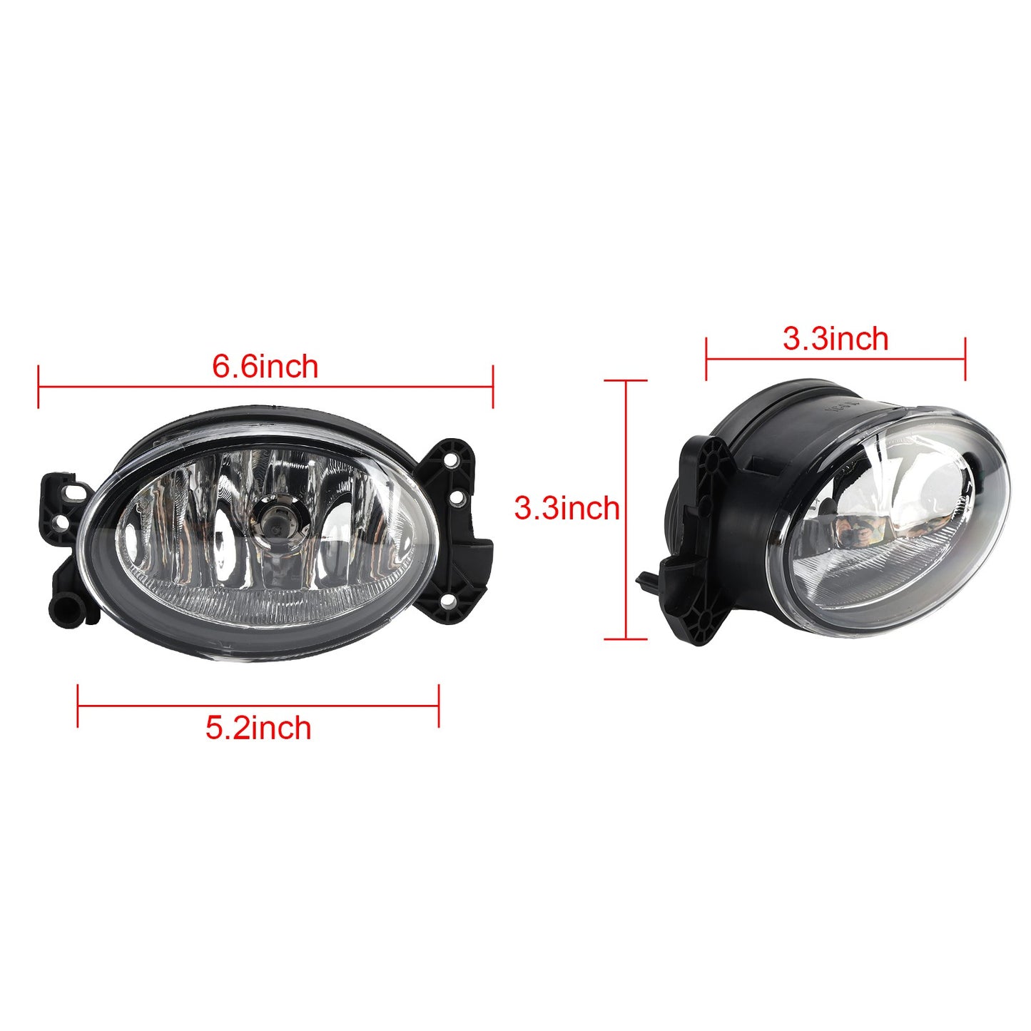 Pair Front  Fog Light Lamps With Bulbs For Mercedes Benz W204 W211 W164 C219
