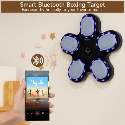 Music Boxing Machine with Boxing Gloves – Wall-Mounted Smart Boxing Trainer
