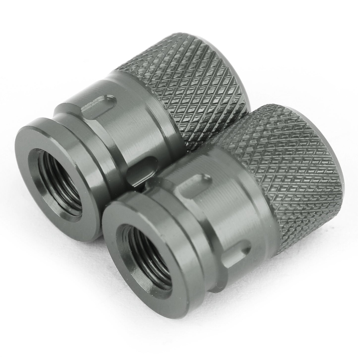 2pcs CNC Anti-Thief Tire Valve Stem Caps For Car Truck Bike Motorcycle