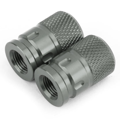 2pcs CNC Anti-Thief Tire Valve Stem Caps For Car Truck Bike Motorcycle