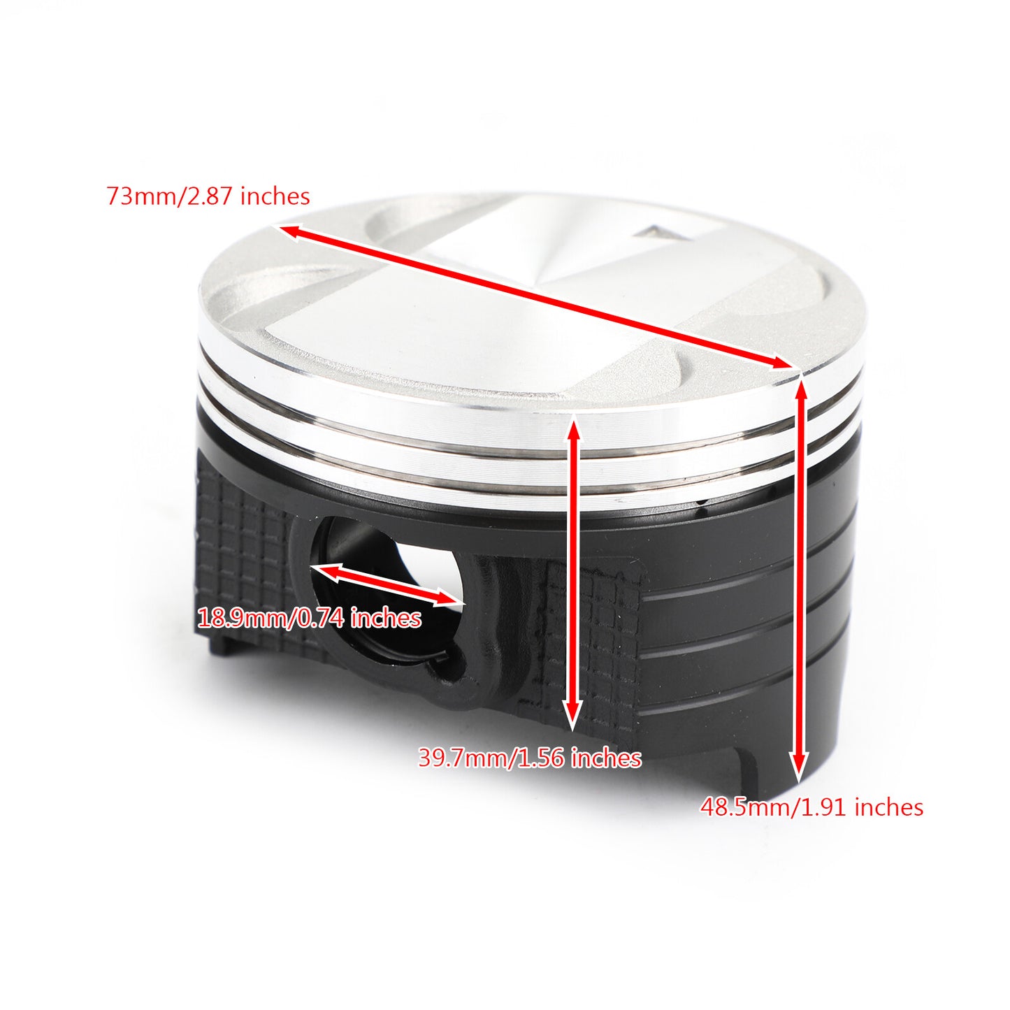Piston Rings Pin Kit Bore Ø73.00mm for Suzuki AN250 Burgman 250 1998-2006