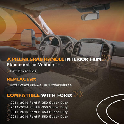 A Pillar Grab Handle Fit 2011-16 Ford F250 F350 F450 F550 BC3Z-2503599-AA Beige