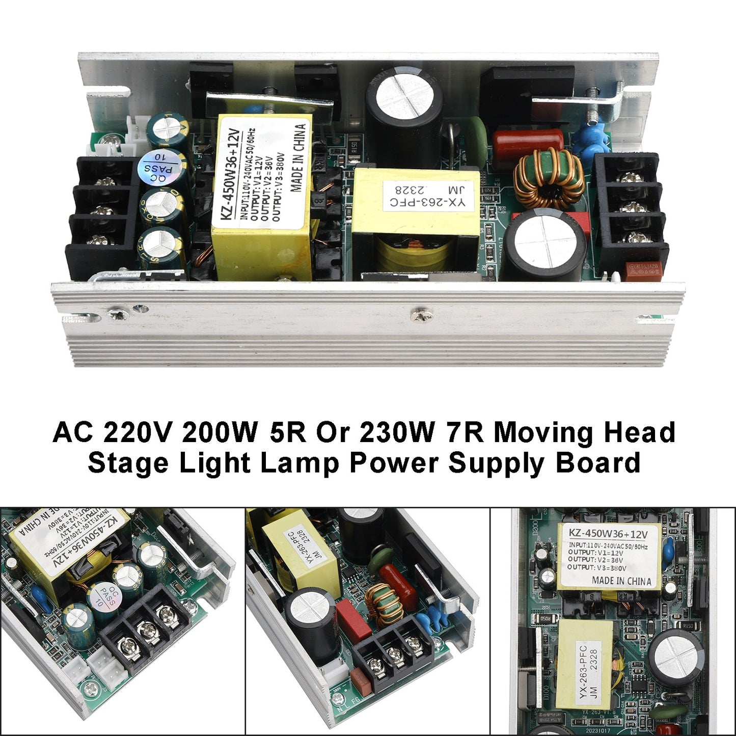 AC 220V 200W 5R Or 230W 7R Moving Head Stage Light Lamp Power Supply Board