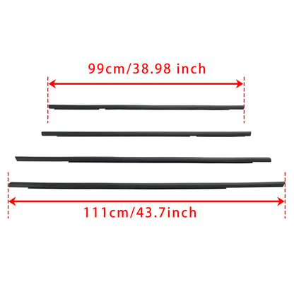 4pcs Weatherstrip Window Seal 72410S5A003 For Honda Civic 2001-2005