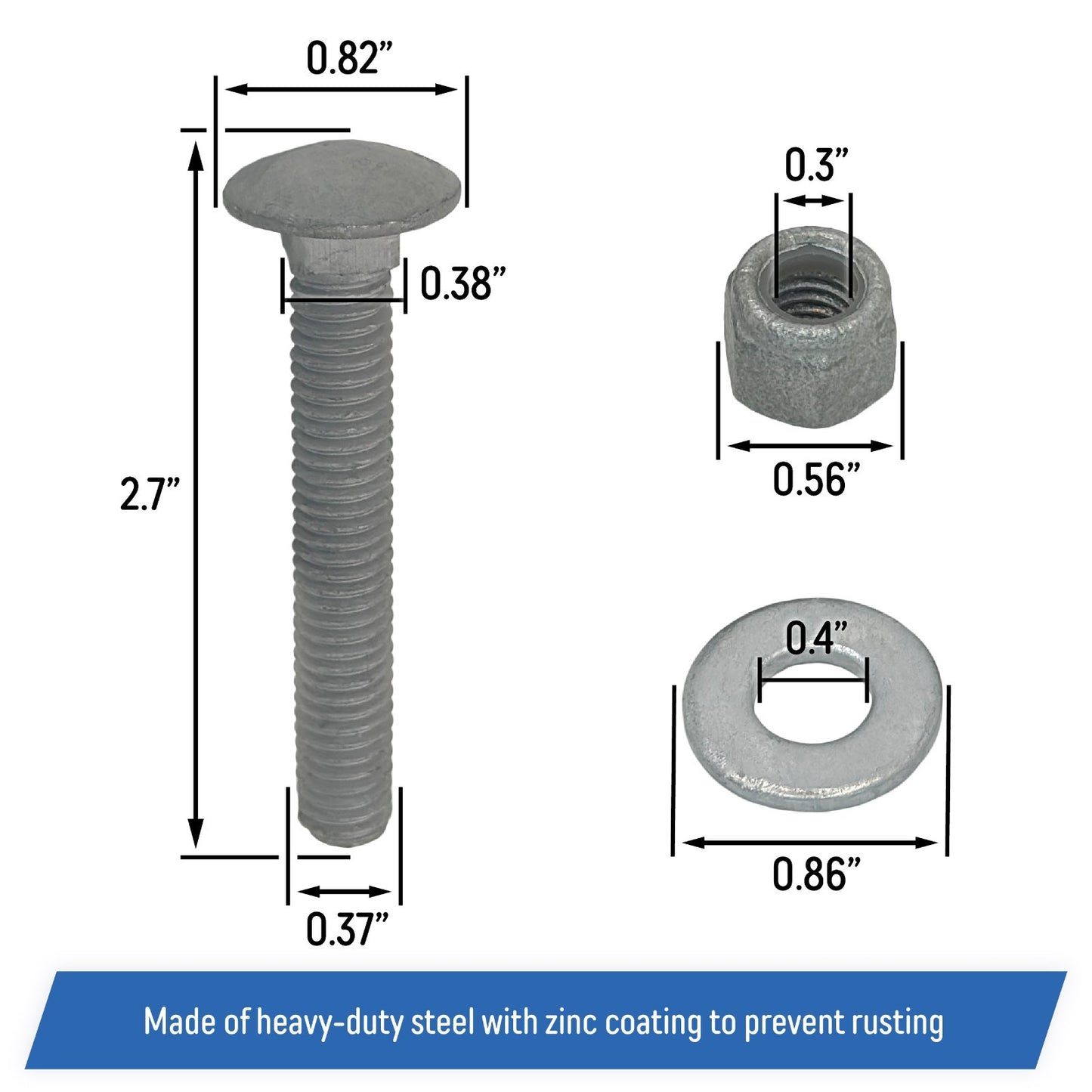 Floating Dock Outside Corner Hinge Plate, Male & Female Set - Galvanized Steel