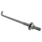 5/8" x 12-inch Galvanized Threaded Anchor Bolts for Wood, Concrete (10 Pack)