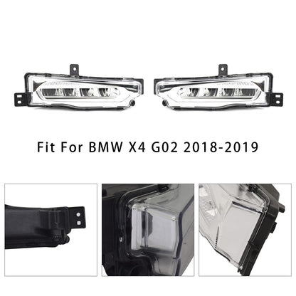 Pair LED Front Bumper Fog Lights For BMW X3 G01 G08 X4 G02 2018-2019 63177412528