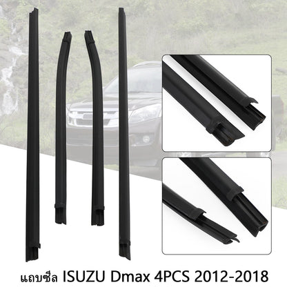 4PCS Weatherstrip For Isuzu Dmax 2012-2018 2018
