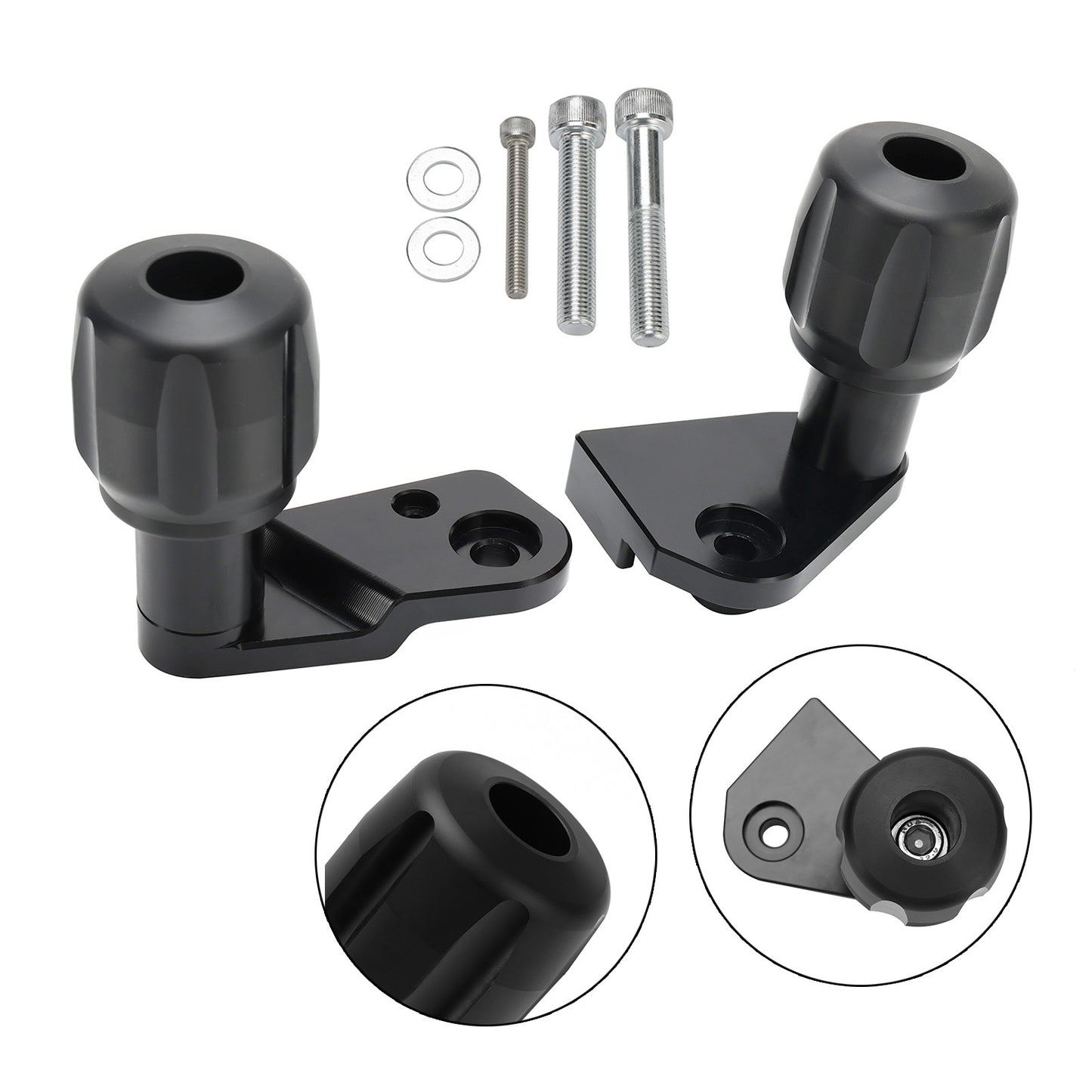 Crash Bobbins Protector Sliders Aluminum Black Fit For Suzuki Gsx-R 1000 R 17-21