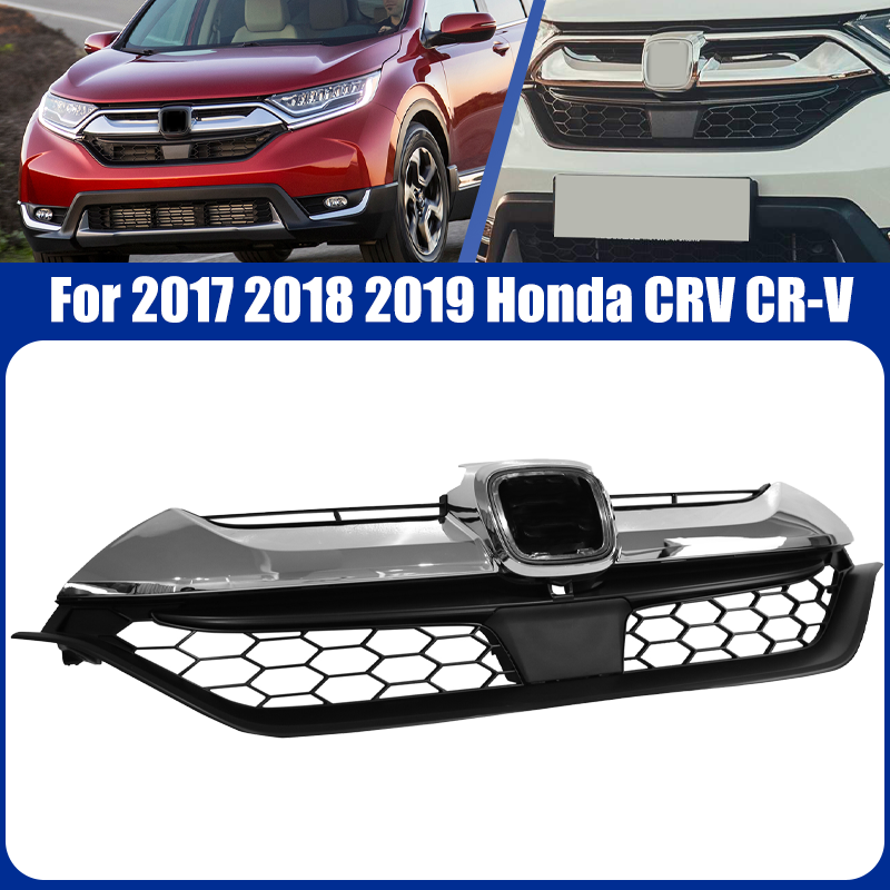 Fit 2017 2018 2019 Honda CRV CR-V Front Bumper Upper Grille Chrome HO1210147C
