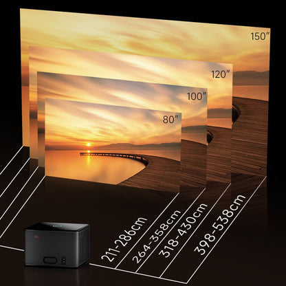 4K Projector Smart Android Projector Smart Voice Dual Frequency HD Projector US