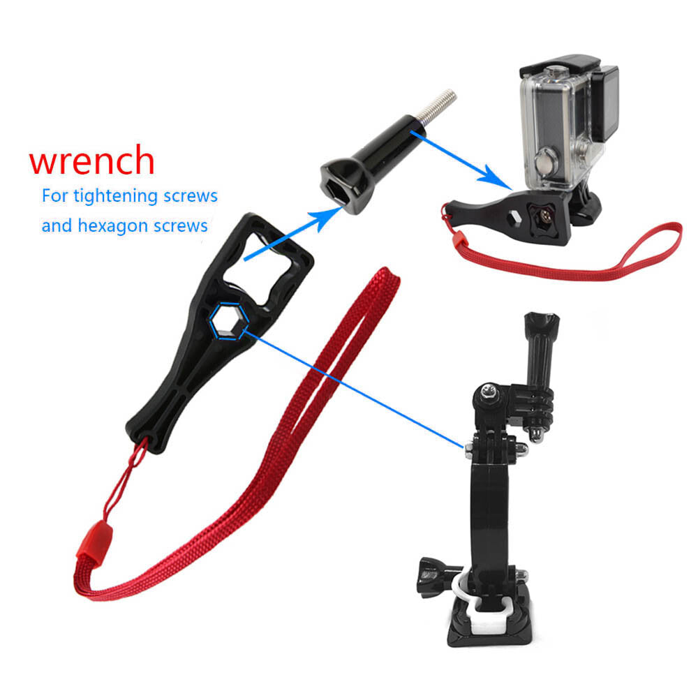 Motorcycle Helmet Chin Mount Kit Extra Tethers for GoPro Hero 10 Black 9 8 7