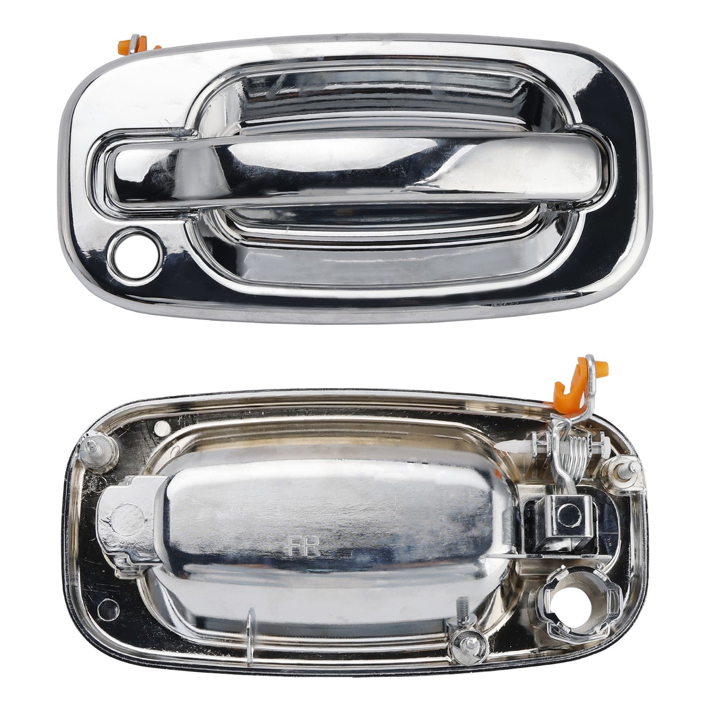 4PCs Front Exterior Door Handle Set Chrome For Chevy GMC Silverado 99-06