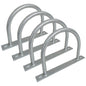 Dock Piling Hoop on Plate - 10" - Hoop Pile Holder - 2" Plate, 3/8" thick (4)