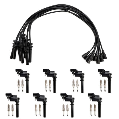UF378 Ignition Coil+Spark Plug+Wire set For Dodge Ram 1500 2500 3500 5.7L V8  ..