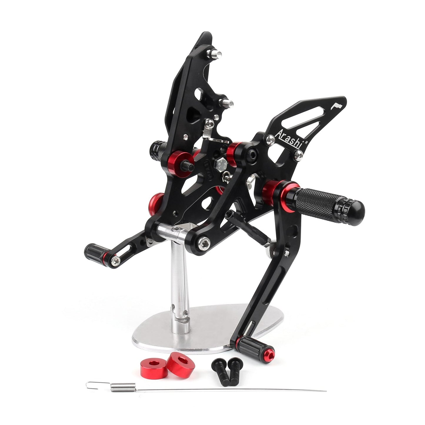 Adjustable Rearsets Footrest Foot Peg Rear Set for Yamaha MT-07 FZ-07 MT07 Black