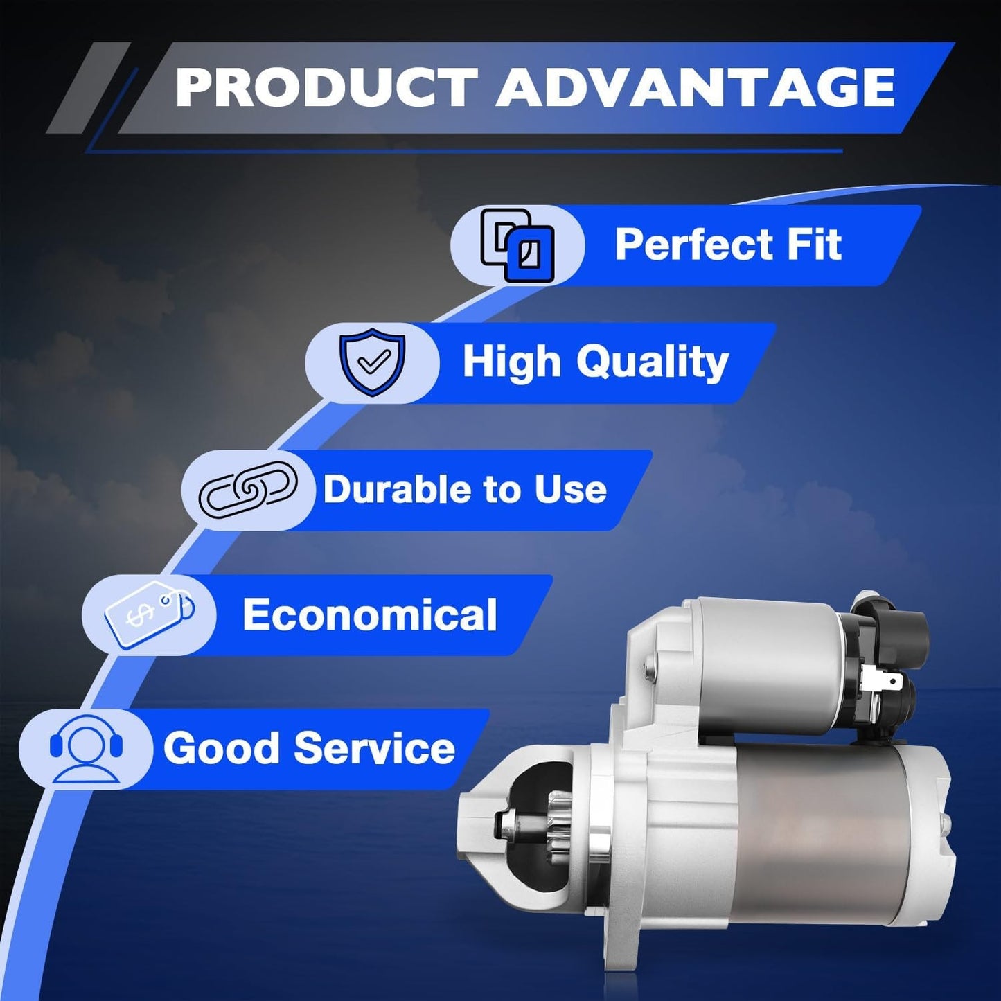 31100-98L10 Boat Outboard Engine Starter Motor For 2017-2024 Suzuki DF70A DF225T