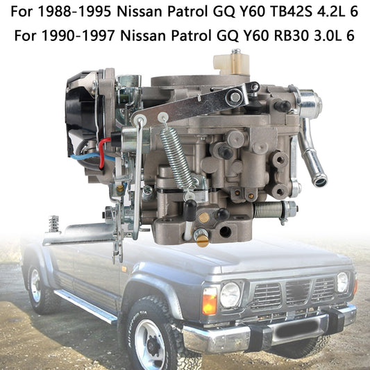 2 Barrel Carburetor 16010-26J00 For Nissan Patrol GQ Y60 TB42S 4.2L 1988-95