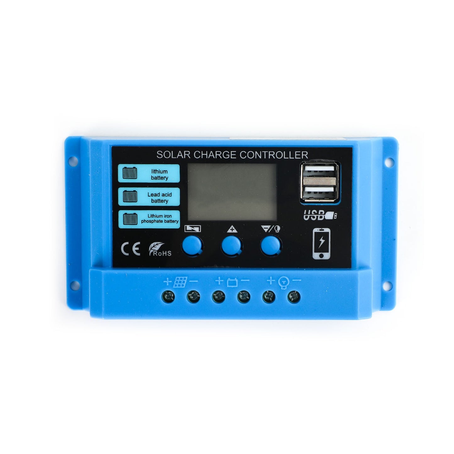 PWM 10A Solar Charge Controller PV Regulator For Lifepo4 Lead Acid Gel