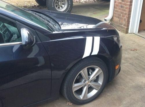 4" Dual Fender Stripe Hash Mark Stripe Decal Graphic Kit For Chevy Cruze