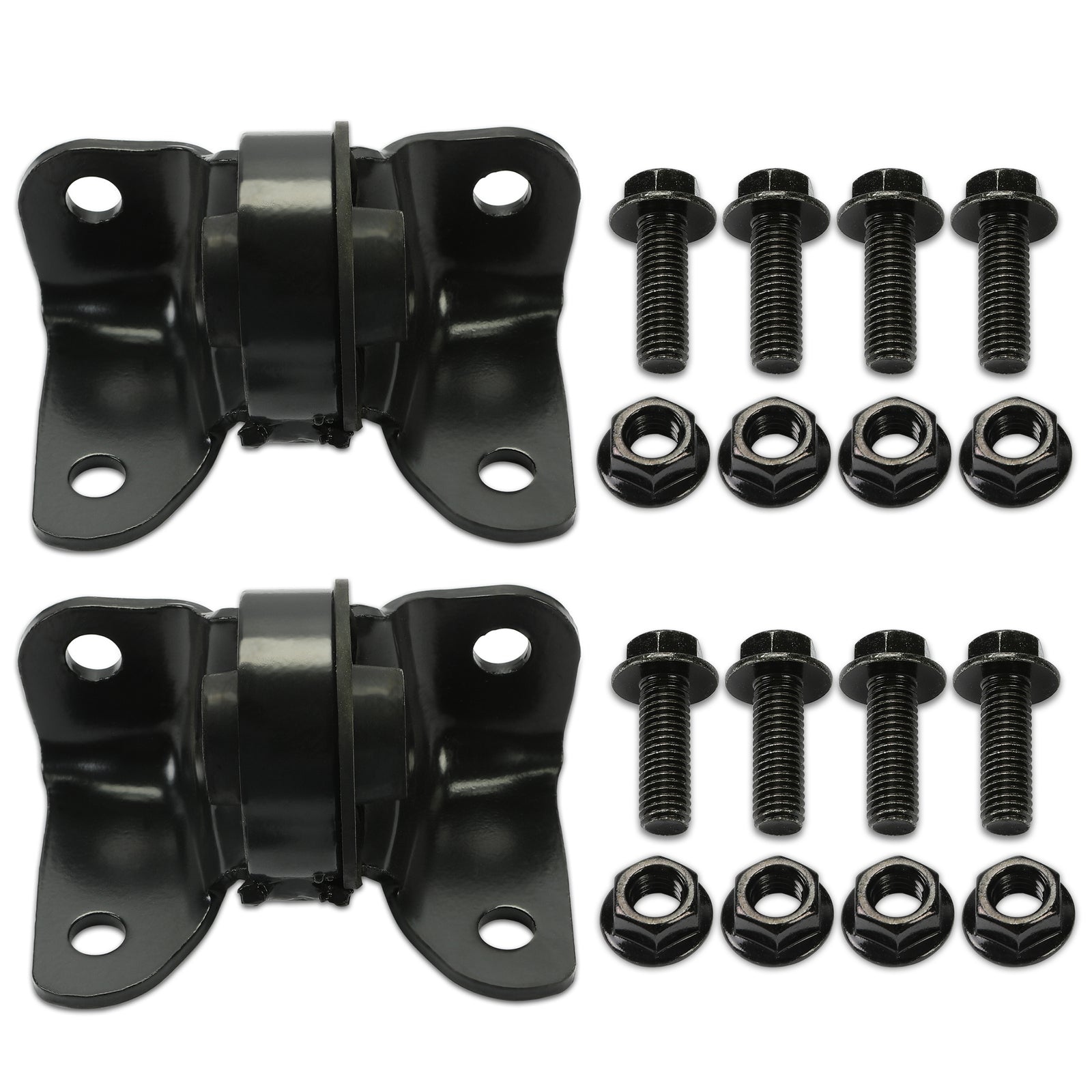 Solid Spare For 99-07 Chevy Silverado GMC Front Torsion Bar Crossmember Mount Steel 2PCS
