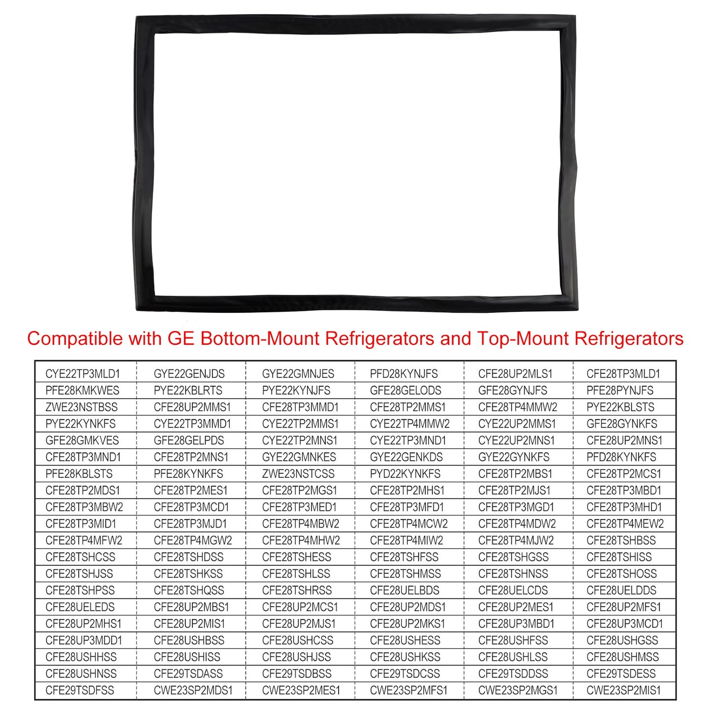 WR14X36194 Freezer Door Gasket for GE Refrigerator Freezer Models WR14X31558