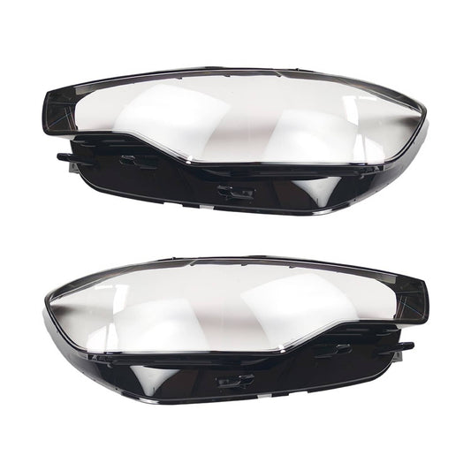 Solid Spare Clear Headlight Headlamp Lens Covers For 2011-2015 Audi A6 C7
