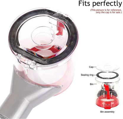 Dust Bin Lid Cap For Dyson V7/V8 Vacuum Cleaner Replacement Cover W/Seling Ring